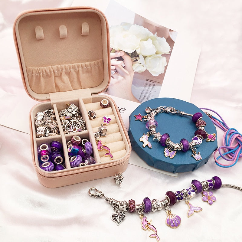 Kit Pulseira Infantil Berloque